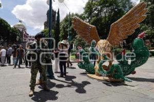 SIMULACRO NACIONAL . ZÓCALO