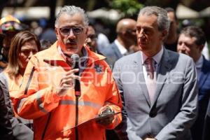 SIMULACRO NACIONAL . ZÓCALO