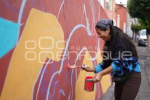 TLAXCALA . MURAL POR EL AGUA