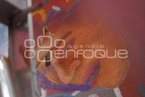 TLAXCALA . MURAL POR EL AGUA