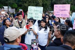 MANIFESTACIÓN . ESTUDIANTES TECNOLÓGICO DE TEXMELUCAN