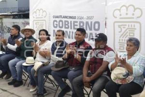 CUAUTLANCINGO . ARRANQUE DE OBRA