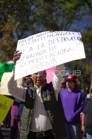 TLAXCALA . PROTESTA PARQUE DE LA JUVENTUD