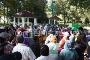 TLAXCALA . PROTESTA PARQUE DE LA JUVENTUD