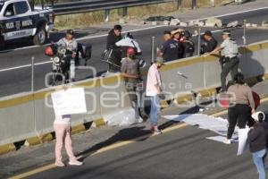 BLOQUEO AUTOPISTA MÉXICO - PUEBLA