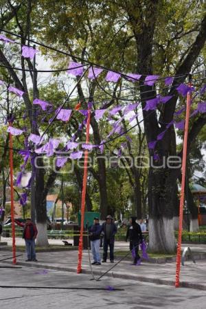 TLAXCALA . CAÍDA DE ADORNOS