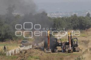 BLOQUEO AUTOPISTA PUEBLA - TLAXCALA