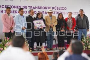 TLAXCALA . CONCESIONES TRANSPORTE PÚBLICO