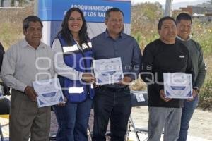 SAN ANDRÉS CHOLULA . ENTREGA DE OBRA