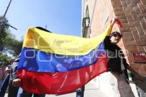 TLAXCALA . MANIFESTACIÓN POR VENEZUELA