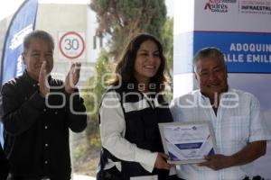 SAN ANDRÉS CHOLULA . ENTREGA DE OBRA