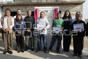 SAN ANDRÉS CHOLULA . ENTREGA DE OBRA