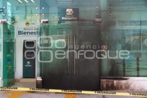 INCENDIO . BANCO DEL BIENESTAR