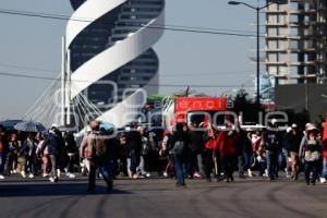 MANIFESTACIÓN 28 DE OCTUBRE . VÍA ATLIXCÁYOTL
