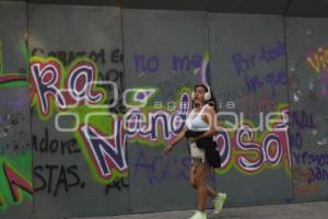 TLAXCALA . COLOCACIÓN DE VALLAS 8M