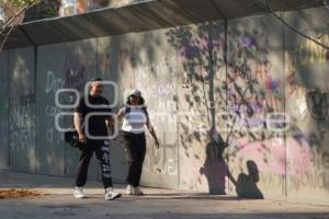 TLAXCALA . COLOCACIÓN DE VALLAS 8M