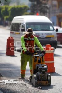 TLAXCALA . TRABAJOS DE BACHEO