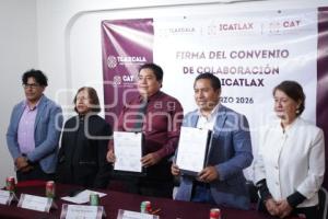 TLAXCALA . FIRMA DE CONVENIO CAT